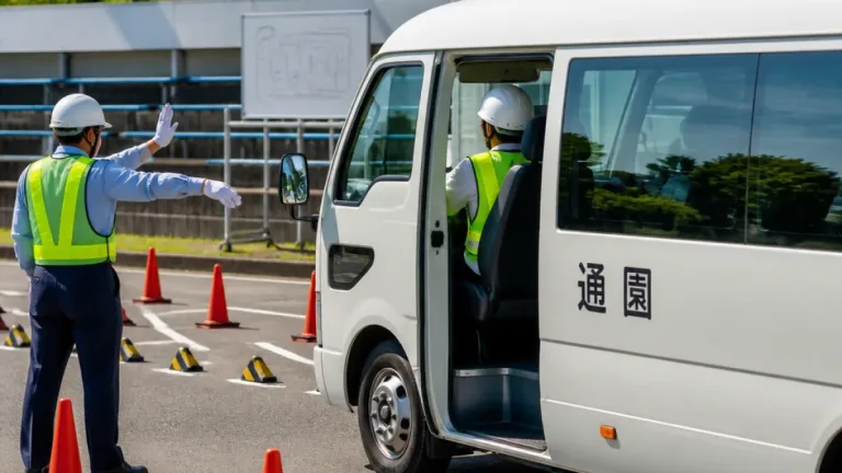 通園バス運転手の実車講習、宮崎県内で初実施