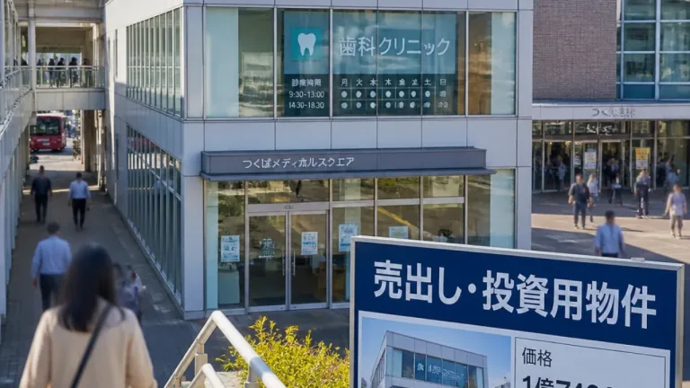 つくば駅前の商業ビル区画が売り出し 投資用物件として注目