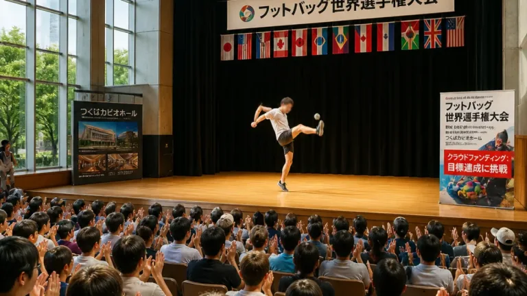 つくばで日本初のフットバッグ世界大会、８月決勝はカピオで実施