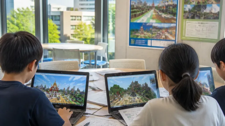つくばで夏休み開催：教育版マインクラフト講座が始まる