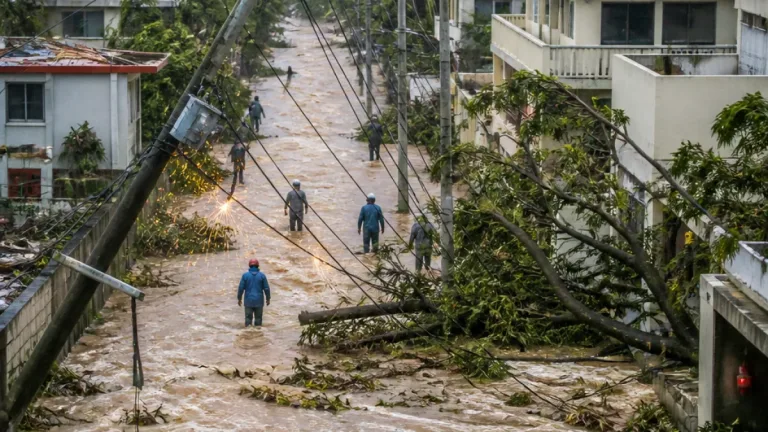 台風9号が先島直撃 12人が負傷、広域で停電続く