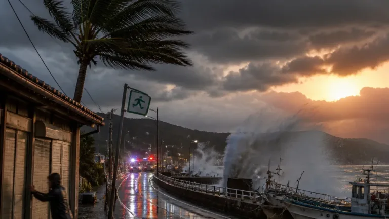 台風13号、奄美接近の恐れ 鹿児島で大雨と強風に警戒