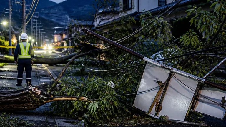 台風通過で秩父・戸田など計数百〜千軒超が停電、電力会社は接触危険を警告