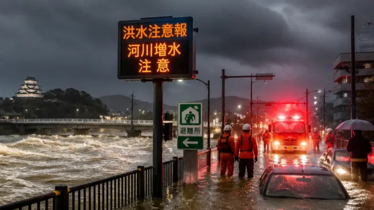 台風30号 滋賀で25日昼前から警報級大雨の可能性