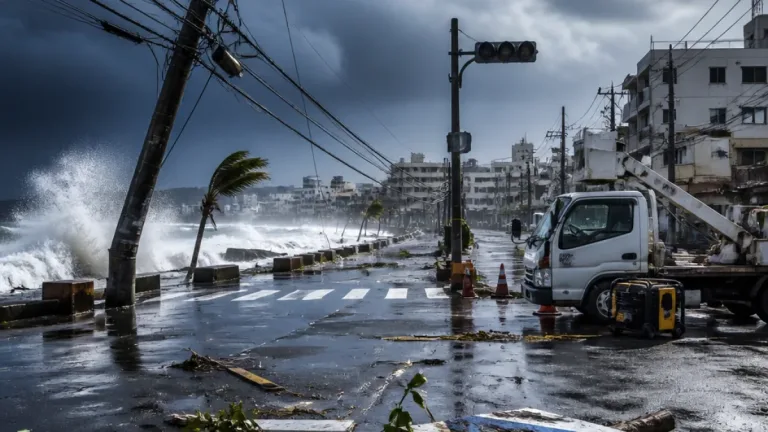 台風9号で沖縄全域に停電拡大 宮古地方で特に被害甚大
