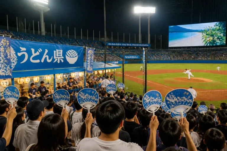 明治神宮で「うどん県ナイター」 首都圏へ夏の香川を発信