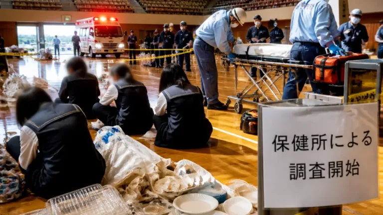 宇治の体育館で弁当を食べた中学生ら10人搬送、保健所が集団食中毒の可能性を調査