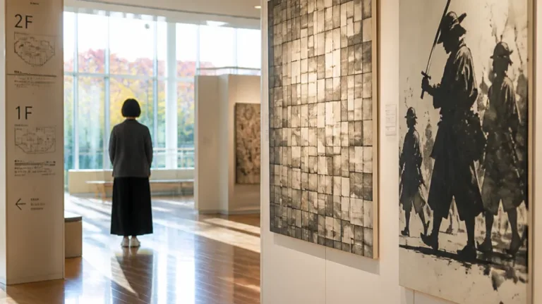 宇治市役所で高校生が個展 内面を描いた「増殖する世界」