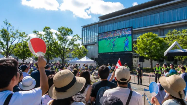 宇治市役所で決勝パブリックビューイング 地元・立命館宇治を市民が一体で応援