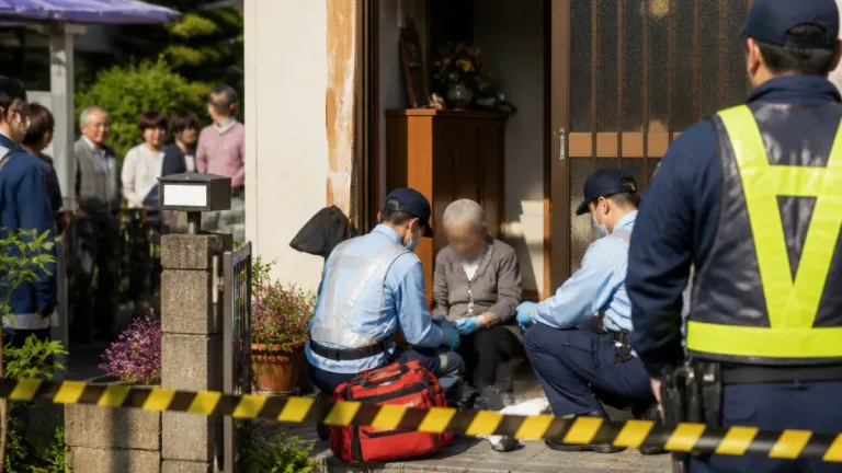 住宅玄関で鎌による切り付け 宇治で78歳を逮捕