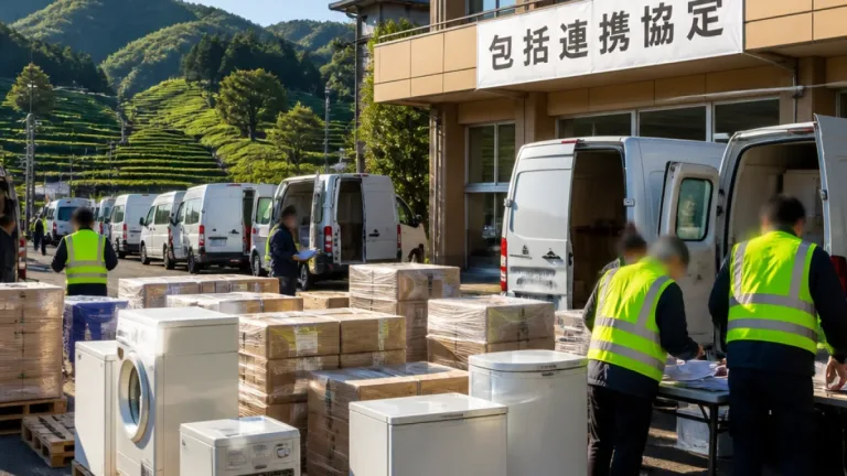 災害時の生活支援を強化 宇治田原町が家電大手と包括連携協定を締結
