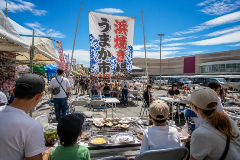 イオンモール高知で期間限定「浜焼き うまか市場」開場