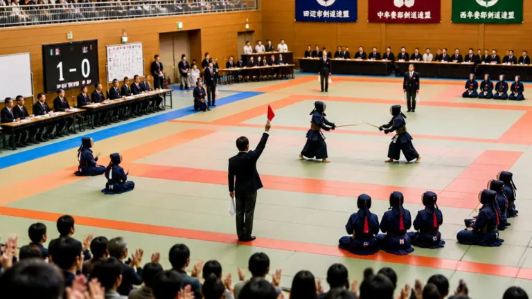 梅花剣道友の会が小学生部で3連覇 県スポ少剣道大会
