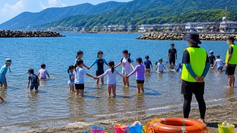 海を通じた交流、長野の児童が名立で親睦を深める