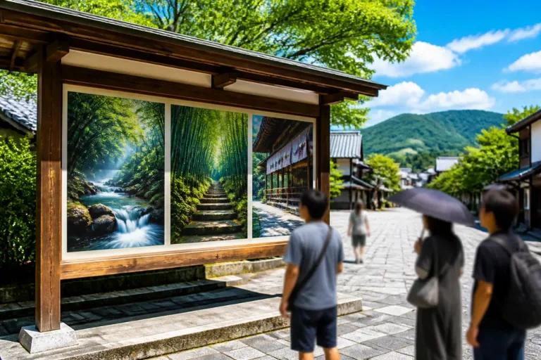 市内の涼スポットを可視化、夏の誘客に向けポスター掲示を開始