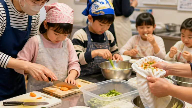 宇都宮で親子料理教室 食材を無駄にしない調理法を実践