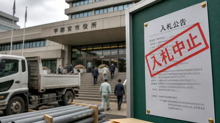 宇都宮市、発注工事で予定価格誤記 入札を中止