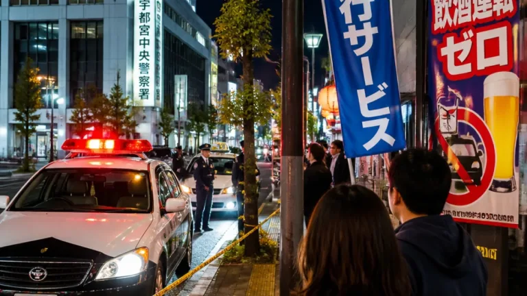 宇都宮で酒酔い運転容疑の逮捕 市民に高まる交通安全の警戒