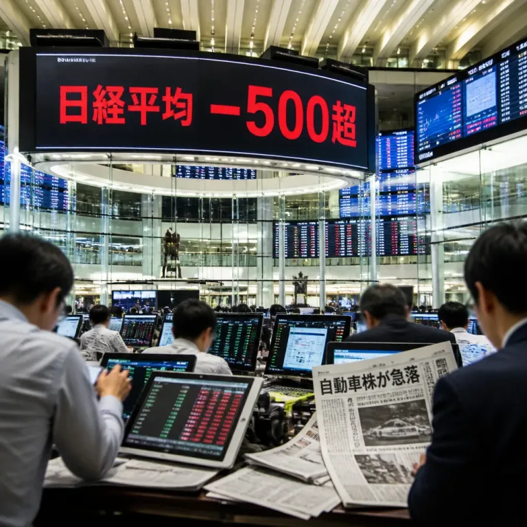 日経平均が朝方大幅下落、市場心理の波と個別材料が交錯