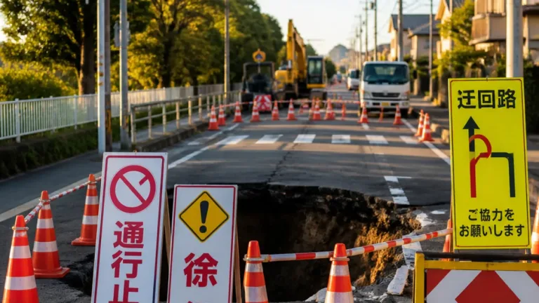 和歌山で県道の陥没 通行規制解除を受けた生活影響と注意点