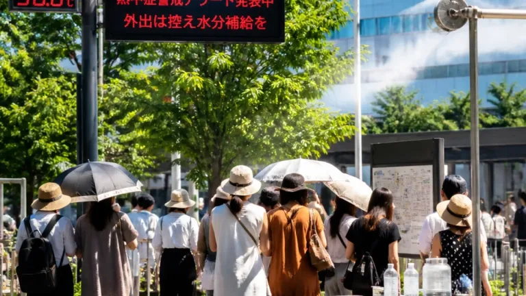 和歌山に熱中症警戒アラート 海の日猛暑