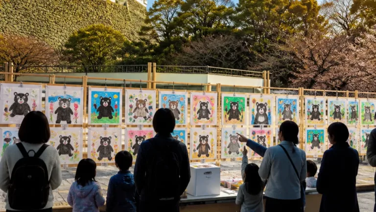 和歌山城公園に新しいツキノワグマ、名前と絵を市民募集