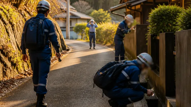 帰省中の2歳男児が矢掛町で行方不明 警察・消防が周辺を捜索
