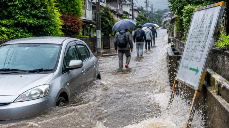 山形市でレベル３大雨警報が発令 速やかな安全確保を