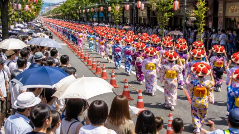 山形で花笠まつり開幕、中心街に夏の賑わい