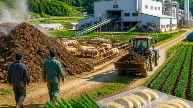 山形・金山で進む循環型農業 豚堆肥がニラと餃子を生む