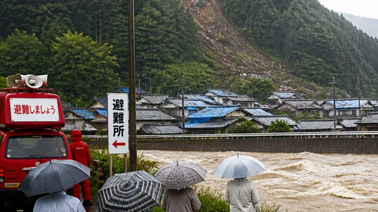山形県内で相次ぐ土砂災害危険警報、村山市などにレベル4発令