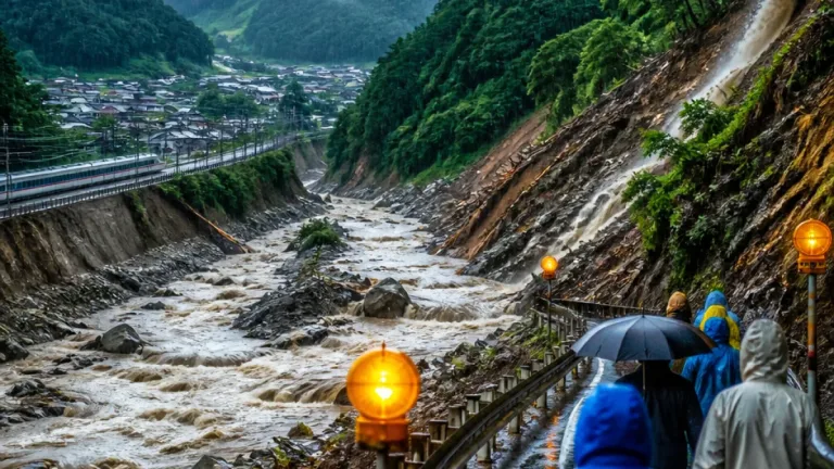山形県内で大雨続く 土砂災害警報と避難の呼び掛け