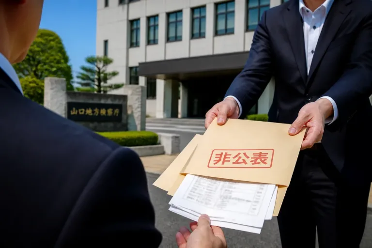 山口地検が審査員名記載書類の返却を要請 非公表情報漏えいの波紋