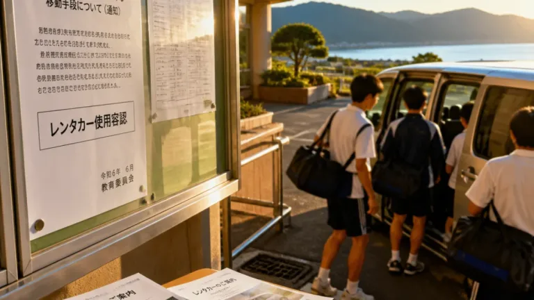 山口県、部活遠征でレンタカー使用を容認 公共交通利用の原則を見直し