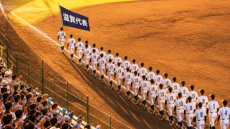 甲子園で堂々行進した八幡商 聖地で実感を得た県勢の一歩