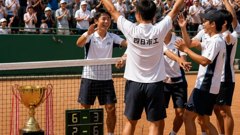 四日市工の小野倫太郎がインターハイ男子シングルス制覇
