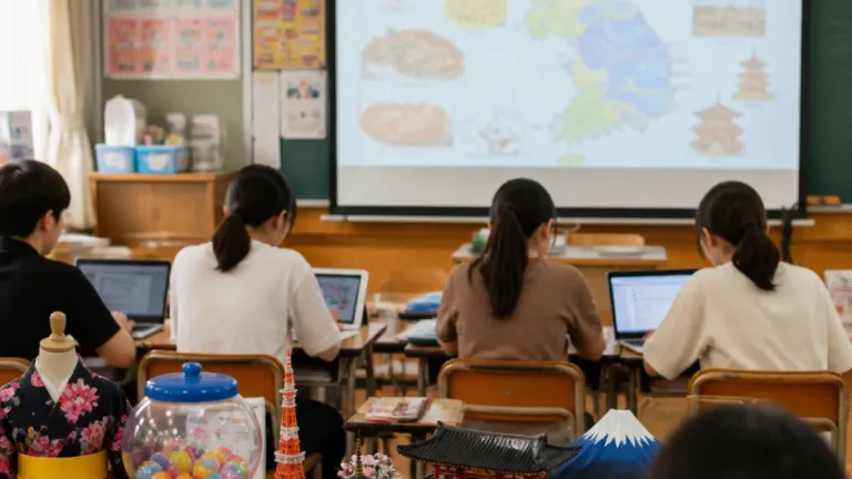 四日市商高生が韓国高とオンライン交流 地域観光の視点も議論