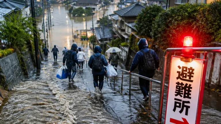 横浜北部に緊急の土砂災害危険、直ちに避難行動を