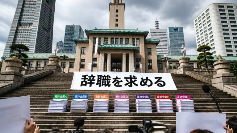 横浜市長のパワハラ認定で市政動揺、辞職要求へ