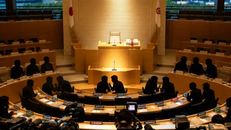 横浜市長のパワハラ認定で不信任策動、議会対立が市政に波紋