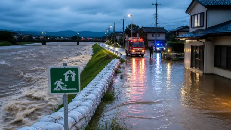 横手・仙北で大雨に伴う増水、約1870世帯に一時避難指示