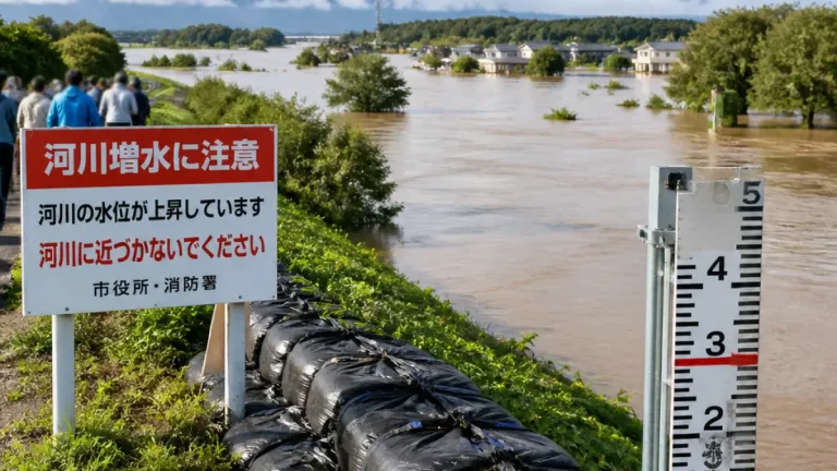 米代川の氾濫注意報が解除 地域の浸水想定は一部で継続