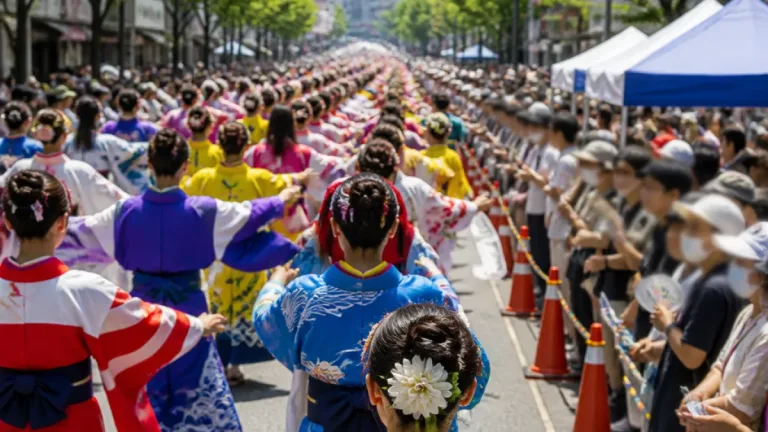 高知で「よさこい祭り」本番始まる 中心部に活気と混雑