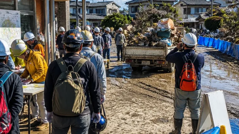 全国から届く力、被災地で進む片付けと調整
